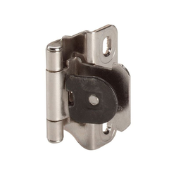Clearance Sale, 1/4 Inch Overlay Single Demountable Hinge, Pair, Nickel