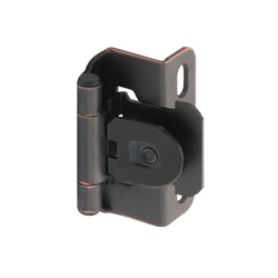 1/2 Inch Overlay Single Demountable Hinge, Pair, Oil Rubbed Bronze