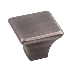 Marlo Knob 1-1/4 inch Long Brushed Pewter