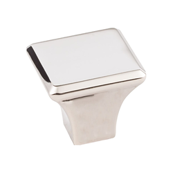 Marlo Knob 1-1/8 inch Long Polished Nickel