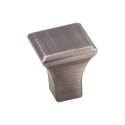 Marlo Knob 7/8 inch Long Brushed Pewter