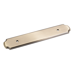 Plain Backplate 96MM Center to Center, Brushed Antique Brass