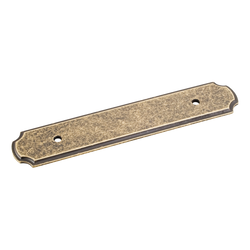 Plain Backplate 96MM Center to Center, Distressed Antique Brass