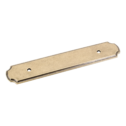 Plain Backplate 96MM Center to Center, Lightly Distressed Antique Brass