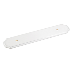 Plain Backplate 96MM Center to Center, Brushed Chrome