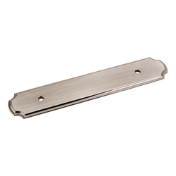 Plain Backplate 96MM Center to Center, Brushed Black Nickel