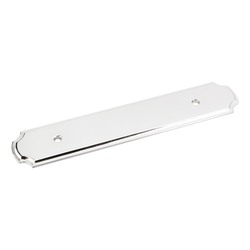 Plain Backplate 96MM Center to Center, Polished Chrome