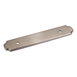 Rope Detail Backplate 96MM Center to Center, Brushed Pewter