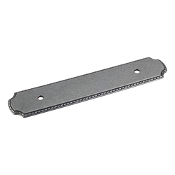 Rope Detail Backplate 96MM Center to Center, Gun Metal