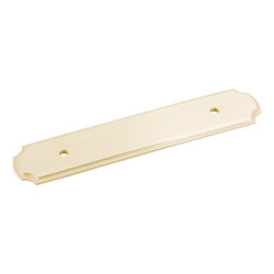 Plain Backplate 96MM Center to Center, Satin Brass