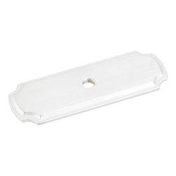 Cabinet Knob Backplate 2-13/16 inch L, Brushed Chrome