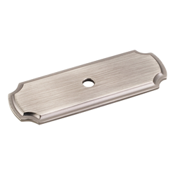 Cabinet Knob Backplate 2-13/16 inch L, Brushed Pewter