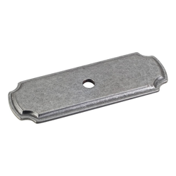 Cabinet Knob Backplate 2-13/16 inch L, Gun Metal