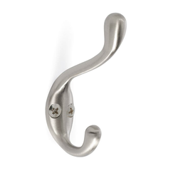 Amerock Medium Coat and Hat Hook Satin Nickel