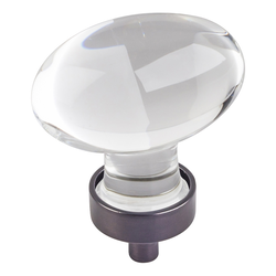 1-5/8 Inch Diameter Harlow Football Cabinet Knob, Brushed Oil Rubbed Bronze