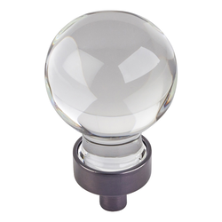 1-1/16 Inch Diameter Harlow Sphere Cabinet Knob, Brushed Oil Rubbed Bronze
