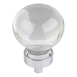 1-3/8 Inch Diameter Harlow Sphere Cabinet Knob, Polished Chrome