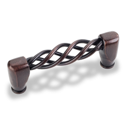 Zurich 3 Inch Center to Center Dark Brushed Antique Copper Cabinet Pull