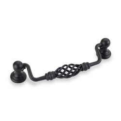 Zurich 5-1/16 Inch Center to Center Dark Antique Copper Machined Cabinet Pull