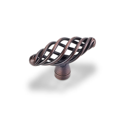 Zurich 2 Inch Diameter Dark Brushed Antique Copper Cabinet Knob
