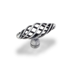 Zurich 2 Inch Diameter Swedish Iron Machined Cabinet Knob