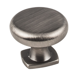 Belcastel 1 Cabinet Knob 1-3/8 inch Diameter, Brushed Pewter