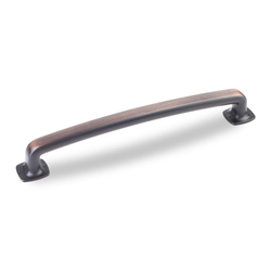 Belcastel 1 6-5/16 Inch Center to Center Dark Brushed Antique Copper Cabinet Pull