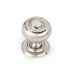 Rhodes 1-1/4 Inch Diameter Satin Nickel Cabinet Knob