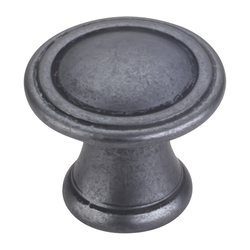 Chesapeake Cabinet Knob 1-3/16 inch Diameter, Gun Metal