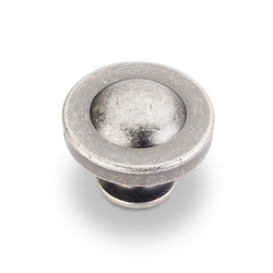 Cordova 1-1/4 Inch Diameter Bright Nickel Brushed with Dull Lacquer Cabinet Knob