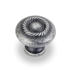 Lenoir 1-1/4 Inch Diameter Swedish Iron Machined Cabinet Knob