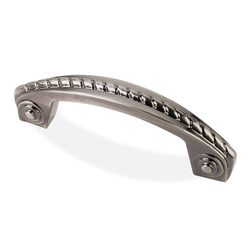 Rhodes 3 Inch Center to Center Bright Nickel Brushed Cabinet Pull