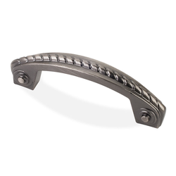 Rhodes 3 Inch Center to Center Bright Nickel Brushed with Dull Lacquer Cabinet Pull