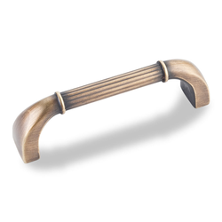 Cordova 3-3/4 Inch Center to Center Antique Brushed Satin Brass Cabinet Pull