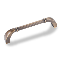 Cordova 5-1/16 Inch Center to Center Antique Brushed Satin Brass Cabinet Pull