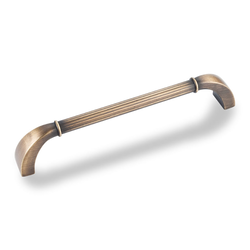Cordova 6-5/16 Inch Center to Center Antique Brushed Satin Brass Cabinet Pull