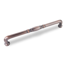 Durham 12 Inch Center to Center Dark Brushed Antique Copper Cabinet Pull