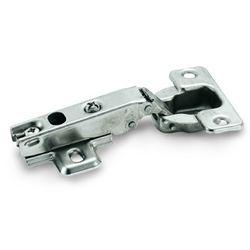 Functionla Hardware Full Overlay Hinge 2-7/16 Inch Width, Nickel, Pair