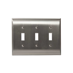15% OFF Candler Three Toggle Wall Plate Satin Nickel