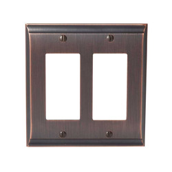 Candler Two Rocker Wall Plate Oil Rubbed Bronze