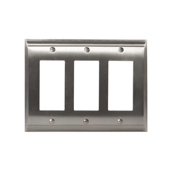 15% OFF Candler Three Rocker Wall Plate Satin Nickel