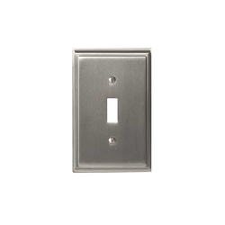 Mulholland One Toggle Wall Plate Satin Nickel