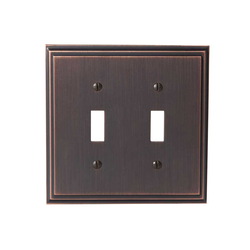 Mulholland Two Toggle Wall Plate Oil Rubbed Bronze