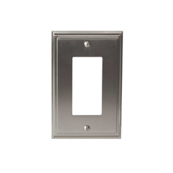Mulholland One Rocker Wall Plate Satin Nickel