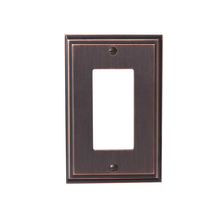 Mulholland One Rocker Wall Plate Oil Rubbed Bronze