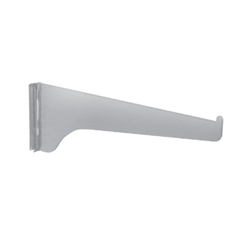  KV #180 Steel Adjustable 6 Inch Deep Shelf Bracket, Single Slot for use with #80 Wall-Mounted Standards, Anochrome Steel Finish 