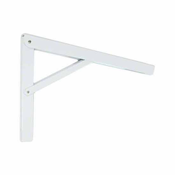 206 Folding L Bracket 12 inch White