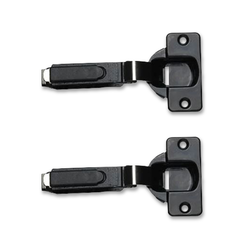  KV 8080/8092 Full Inset, 40mm Bore, 1 to 1-1/4 Inch Thick Doors, Self-Close Pocket Door Hinges (2), Mounting Plates Sold Separately, Black 