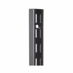 KV #82 Steel 63 Inch Length Wall-Mounted Adjustable Standard for use with #182 Shelf Support Brackets, Black 