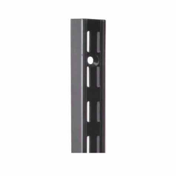 KV #82 Steel 78 Inch Length Wall-Mounted Adjustable Standard for use with #182 Shelf Support Brackets, Black 